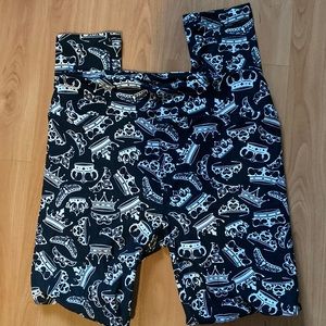 NWT Lularoe Leggings OS in crown Pattern